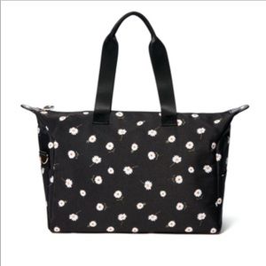 Alice & Olivia Black Daisy Duffel Bag